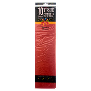 Tissue Wrap 10 Sheets - Red - 1 Pack